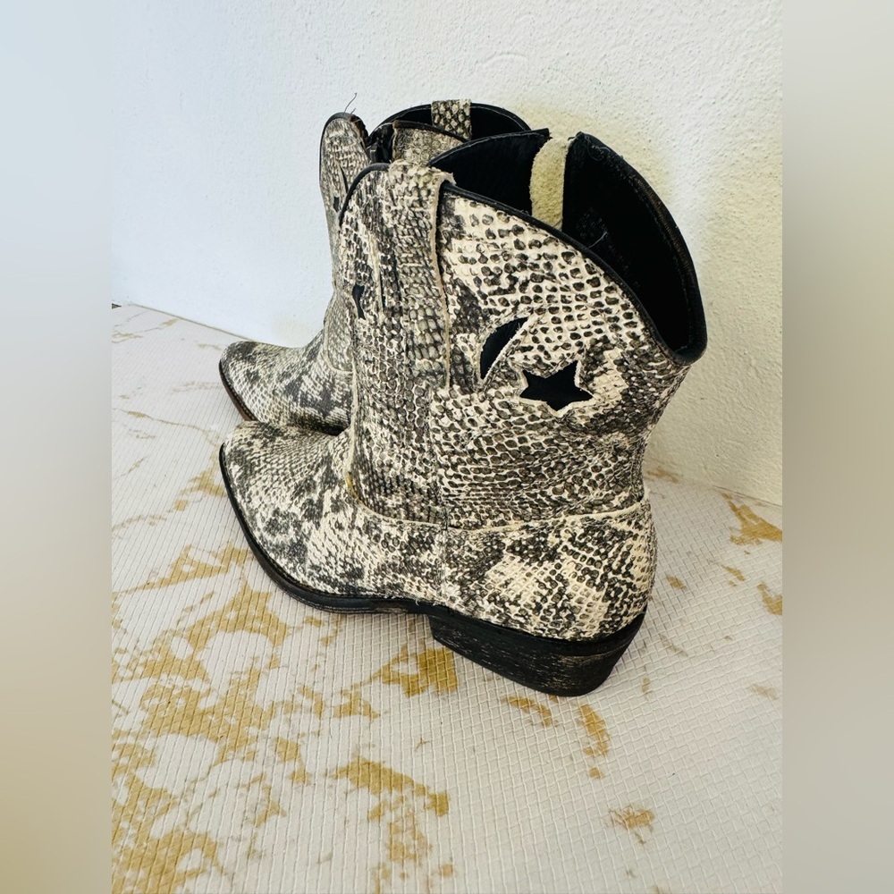 🔥🔥FINAL CLEARENCE🔥🔥 ZiGi ny Snake Western Ankle Boots - Picture 2 of 11